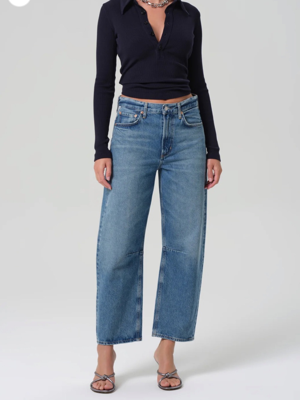 Citizens Of Humanity Miro Relaxed Barrel Jeans in Pacifica Wash sz 31